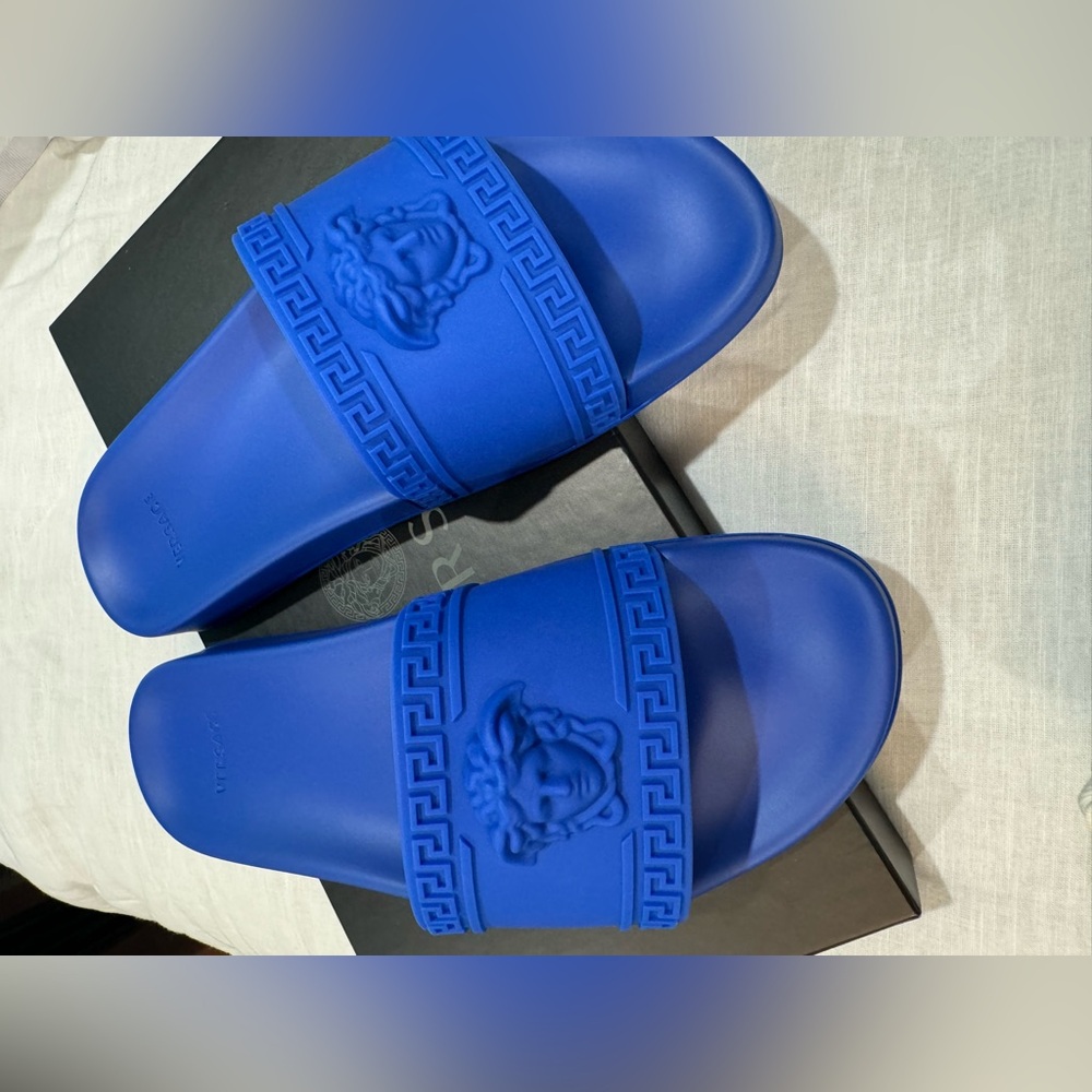 Versace blue Pool Slide - Picture 1 of 4